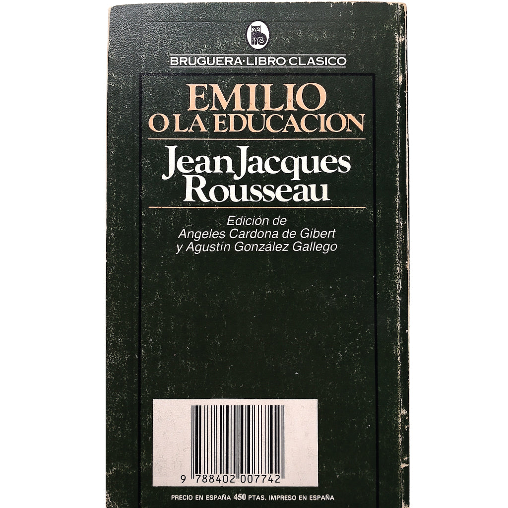 EMILIO O LA EDUCACIÓN. Rousseau, Jean