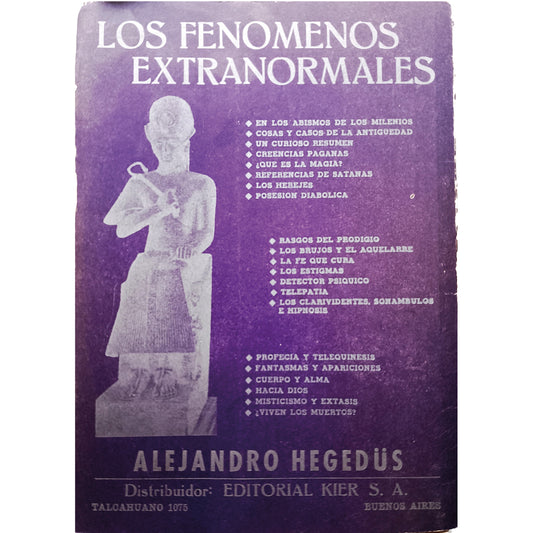 LOS FENÓMENOS EXTRANORMALES. Hegedüs, Alejandro