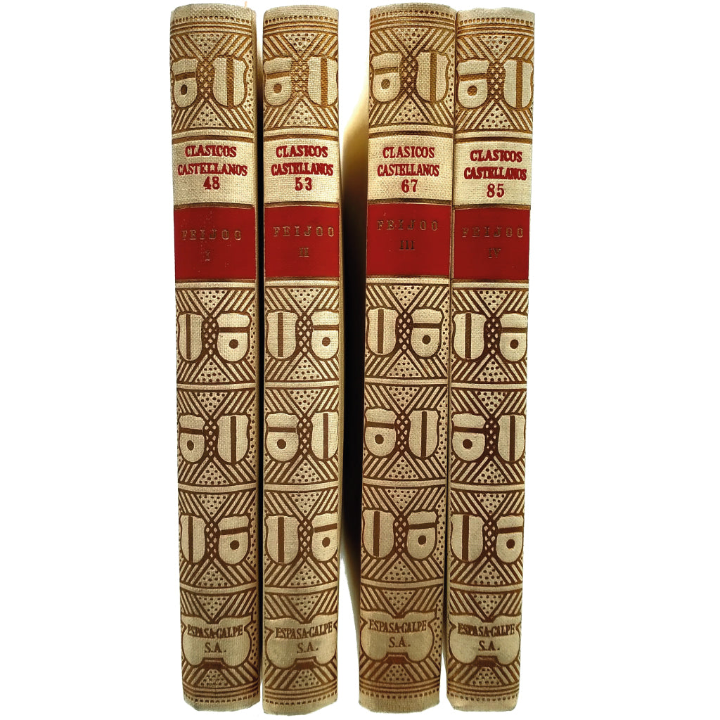 TEATRO UNIVERSAL I, II, III/ CARTAS ERUDITAS. Feijóo, Benijo Jerónimo