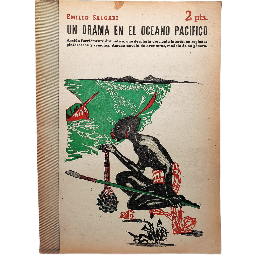 NOVELAS Y CUENTOS Nº 830: UN DRAMA EN EL OCEANO PACÍFICO. Salgari, Emilio
