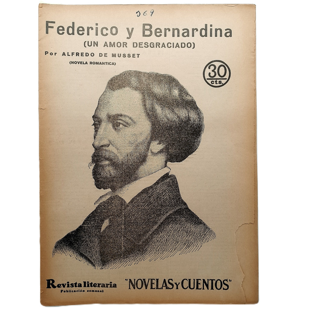 NOVELAS Y CUENTOS Nº 369: FEDERICO Y BERNARDINA (UN AMOR DESGRACIADO). Musset, Alfredo de