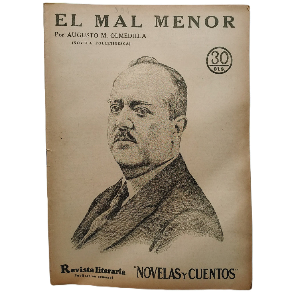 NOVELAS Y CUENTOS Nº 394: EL MAL MENOR. Olmedilla, Augusto M.