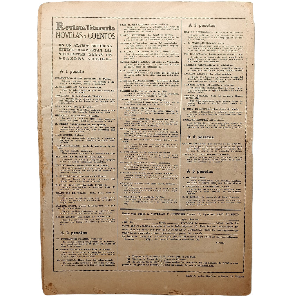 NOVELAS Y CUENTOS Nº 837: ARMINDA MOSCOSO. Pérez Lugin, Alejandro