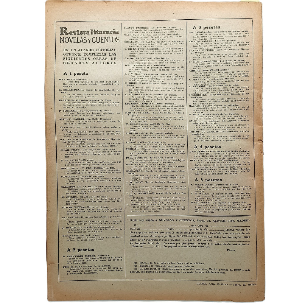 NOVELAS Y CUENTOS Nº 264: SOR CLEMENCIA. Pérez Escrich, Enrique