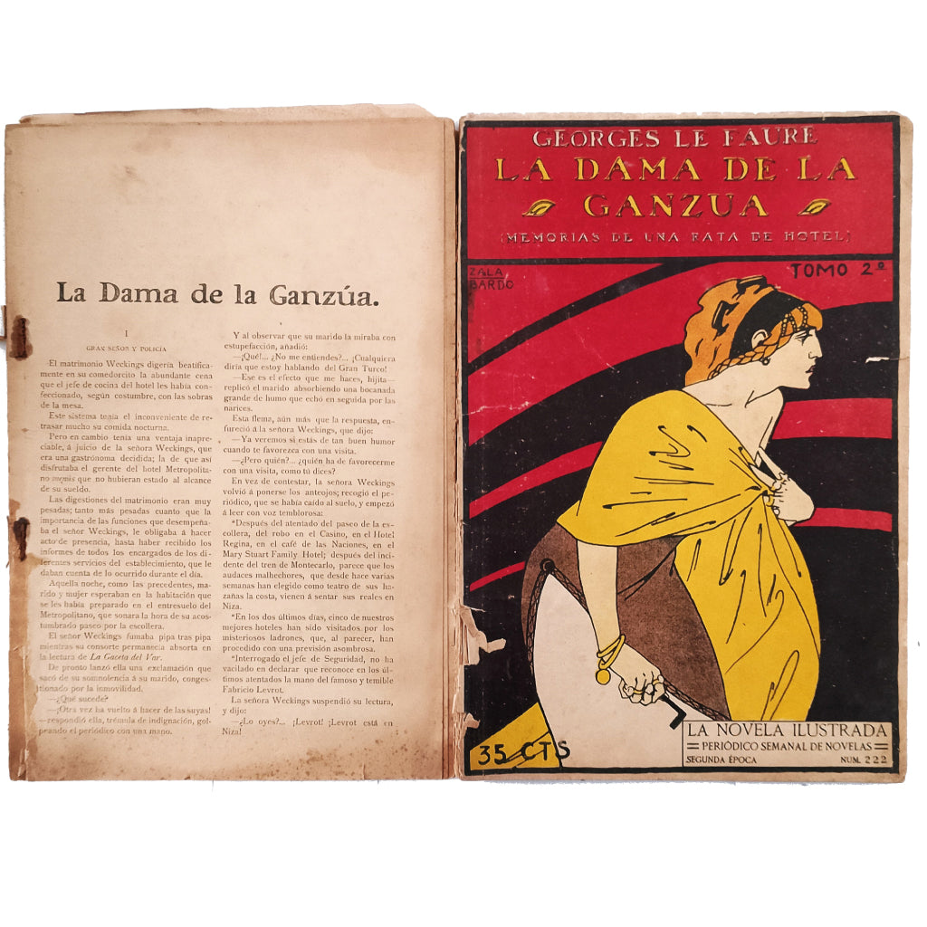 LA NOVELA ILUSTRADA 221-222: LA DAMA DE LA GANZÚA. Faure, Georges le