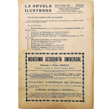 LA NOVELA ILUSTRADA Nº 320: LA SAVELLI. Thierry, Gilberto Agustín