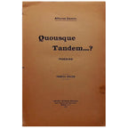 QUOUSQUE TANDEM? Poesías. Camín, Alfonso (Dedicado)