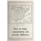 PARA UN MEJOR CONOCIMIENTO DEL SERVICIO TELEFÓNICO. Compañía Telefónica Nacional de España