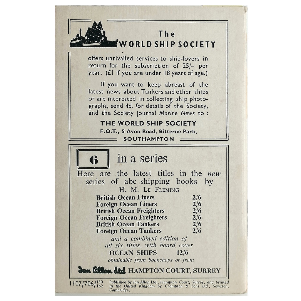 FOREIGN OCEAN TANKERS. Le Fleming, H.M.