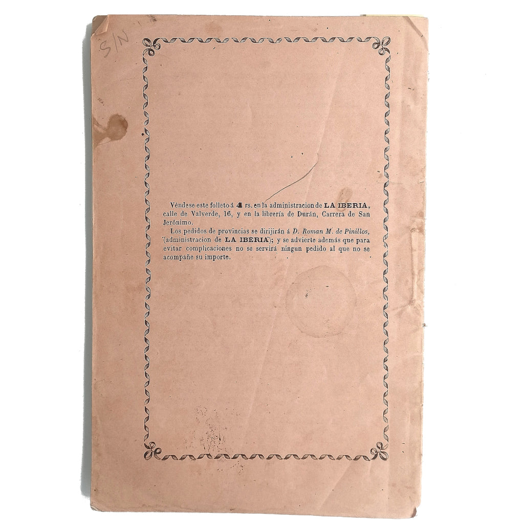 GUERRA A CUCHILLO AL PARTIDO PROGRESISTA POR DESLEAL Y ANTIDINÁSTICO, POR SUBVERSIVO Y ANTIPATRIÓTICO. Escalera, Evaristo