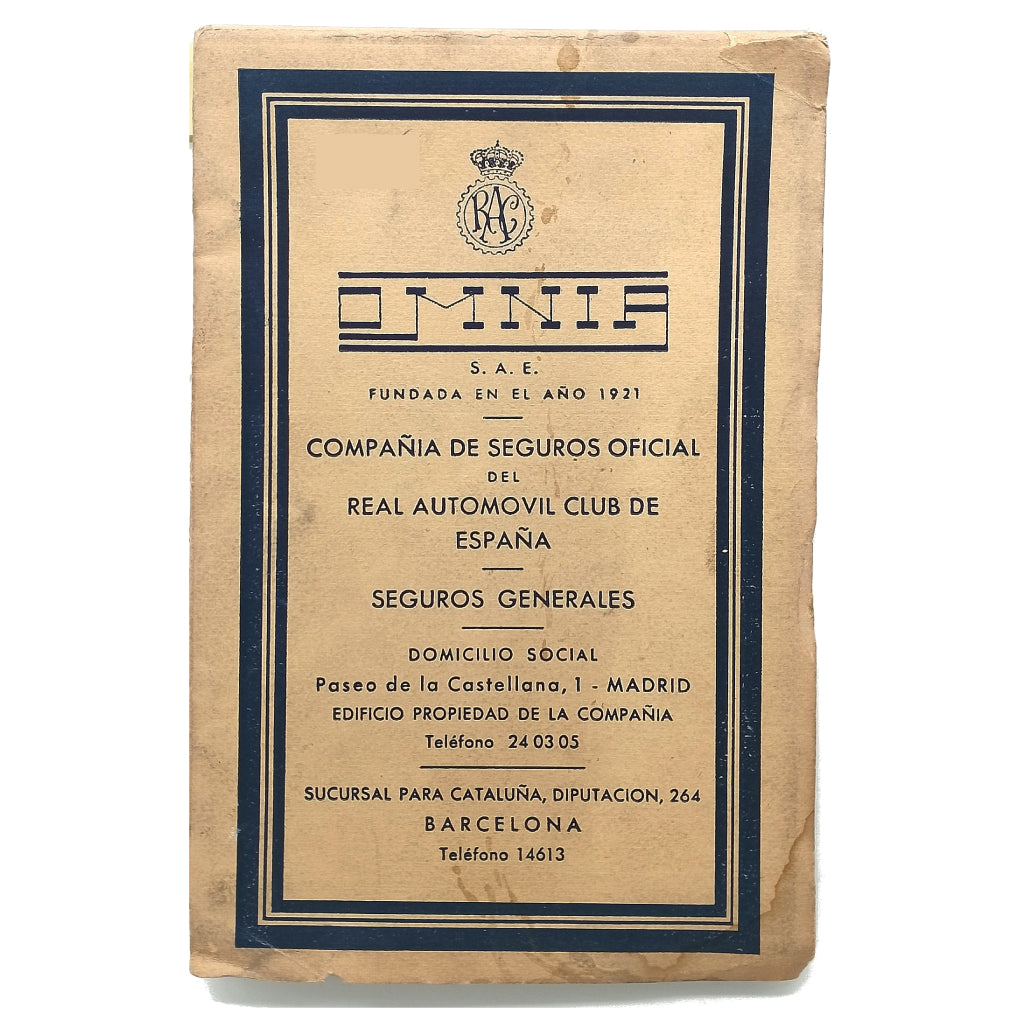 CARRETERAS DE ESPAÑA. Real Automóvil Club de España