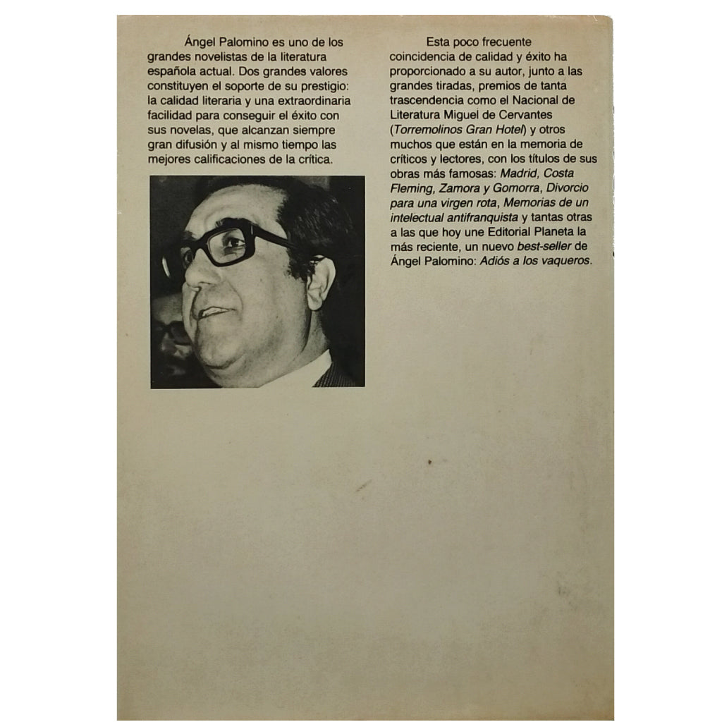 ADIÓS A LOS VAQUEROS. Palomino, Ángel