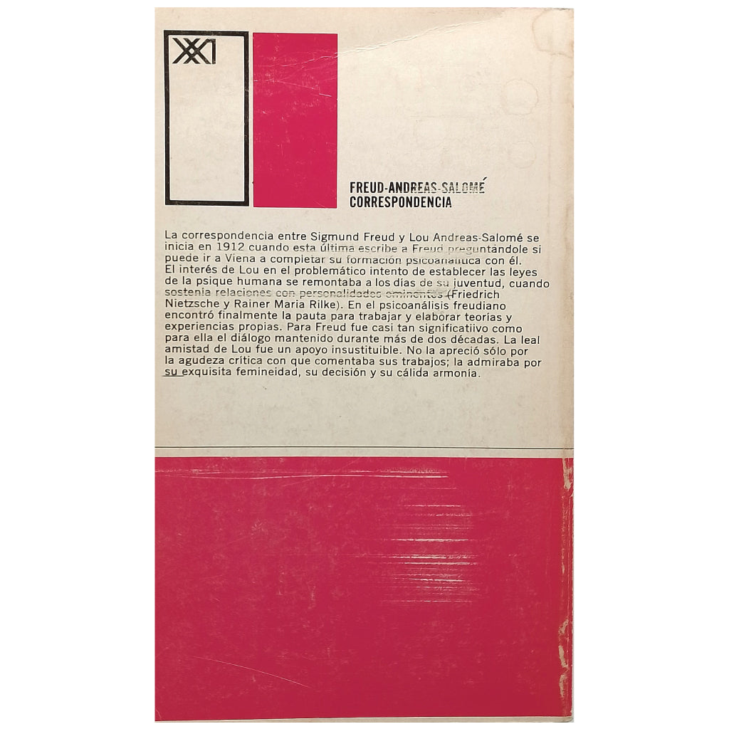 CORRESPONDENCIA. Freud, Sigmund/ Salomé Lou Andreas