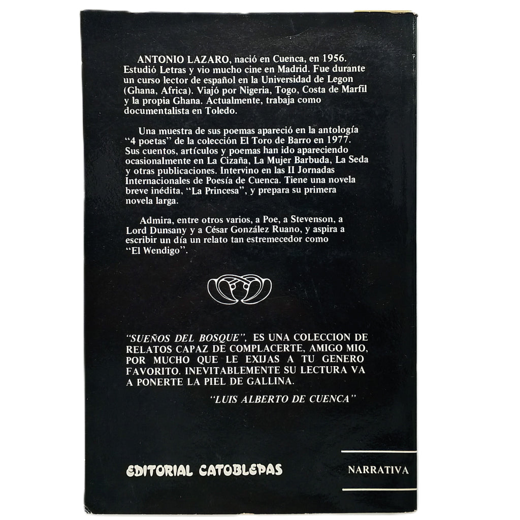 SUEÑOS DEL BOSQUE. Lázaro, Antonio (Dedicado)