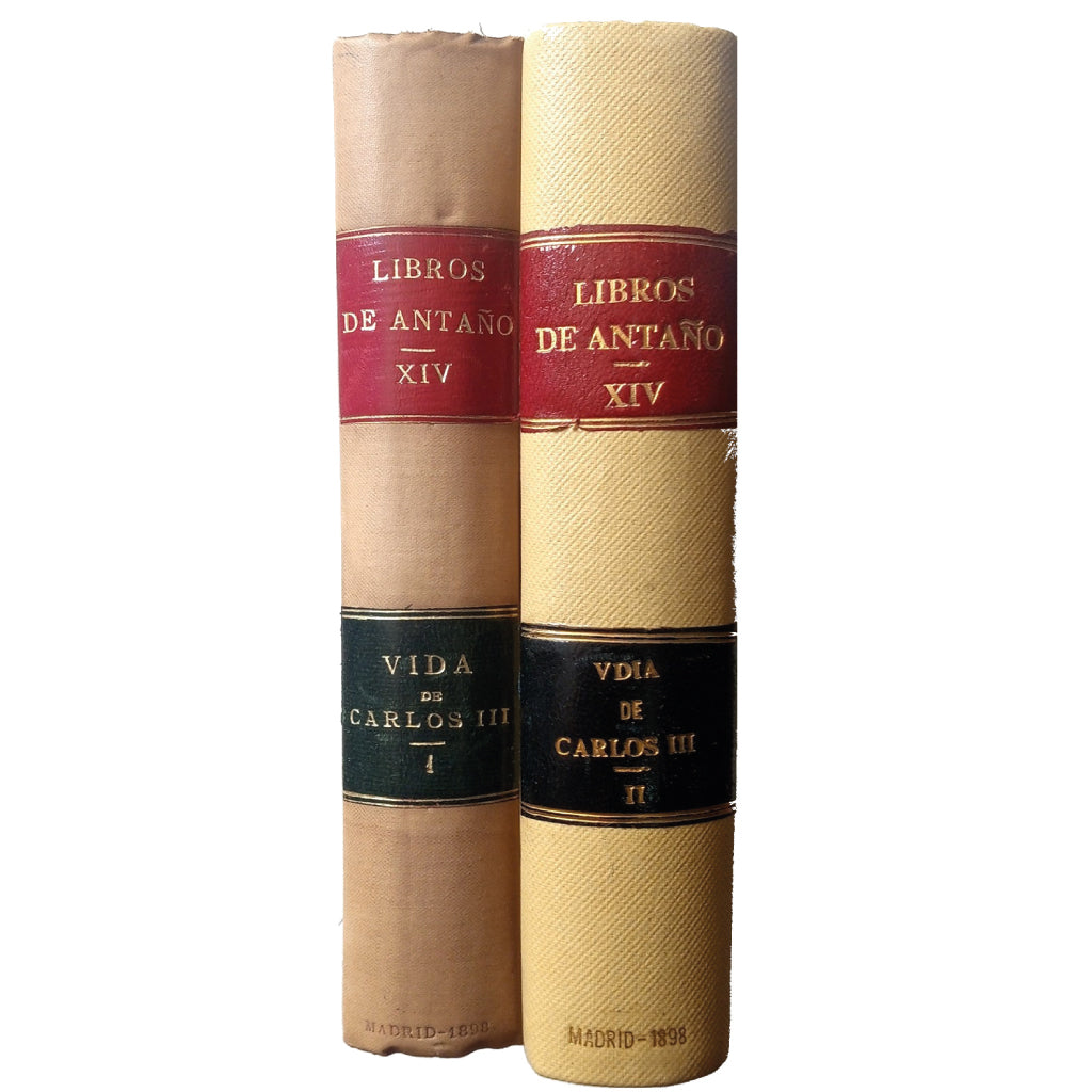 VIDA DE CARLOS III. Tomo I y II. Conde de Fernán Núñez