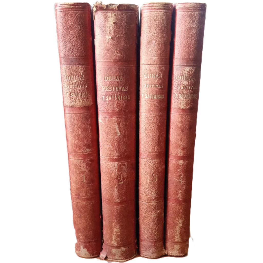 OBRAS EN PROSA FESTIVAS Y SATÍRICAS. Tomos I, II, III y IV. Varios Autores