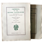 CRÓNICA DE LOS REYES CATÓLICOS. Volumen I y II. Pulgar, Fernando del