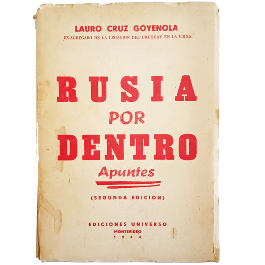 RUSIA POR DENTRO. Apuntes. Cruz Goyenola, Lauro