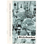 KELVINATOR. Manual de instrucciones de su frigorífico modelo ”Cosmopolitan”
