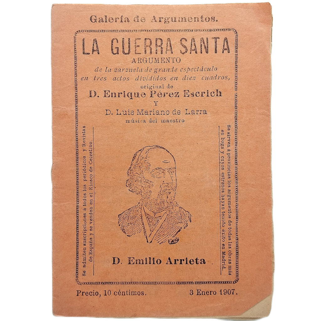 LA GUERRA SANTA. Argumento. Pérez Escrich, Enrique