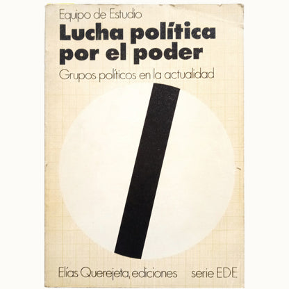 LUCHA POLÍTICA POR EL PODER. Grupos políticos en la actualidad. Equipo de Estudio