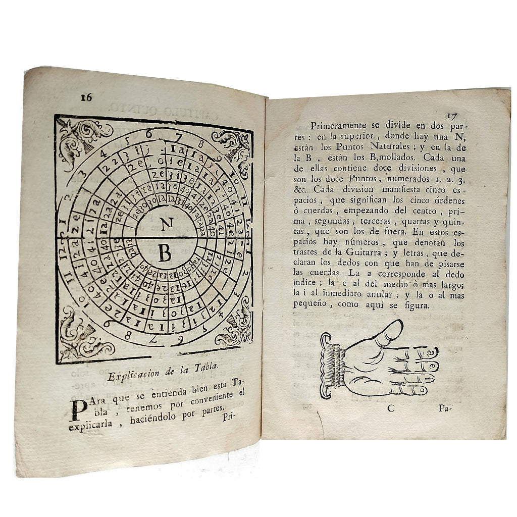 GUITARRA ESPAÑOLA Y VALDOLA, DE CINCO ORDENES Y DE QUATRO