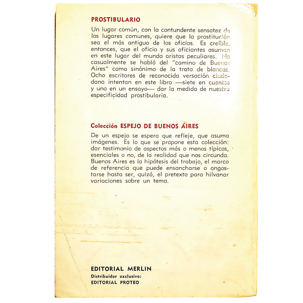 PROSTIBULARIO. Amorim / Cátulo Castillo / Centeya / Etchenique / Gómez Bas / Jun J. Hernández / Kordon / Orgambide