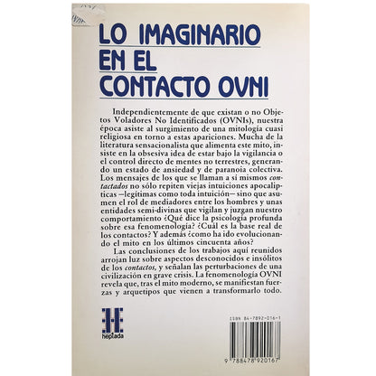 LO IMAGINARIO EN EL CONTACTO OVNI. Stillings, Dennis (Compilador)