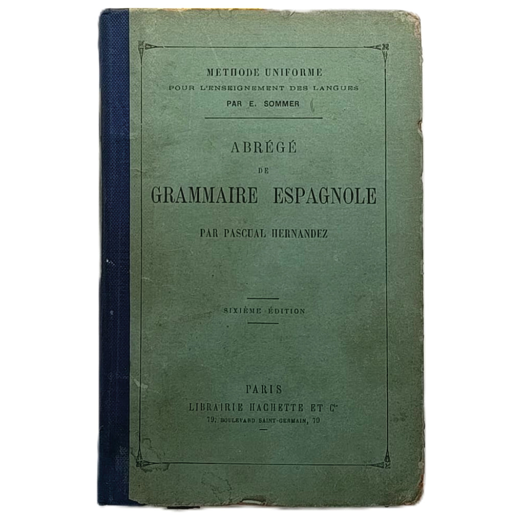 ABREGÉ DE GRAMMAIRE ESPAGNOLE. Hernández, Pascual