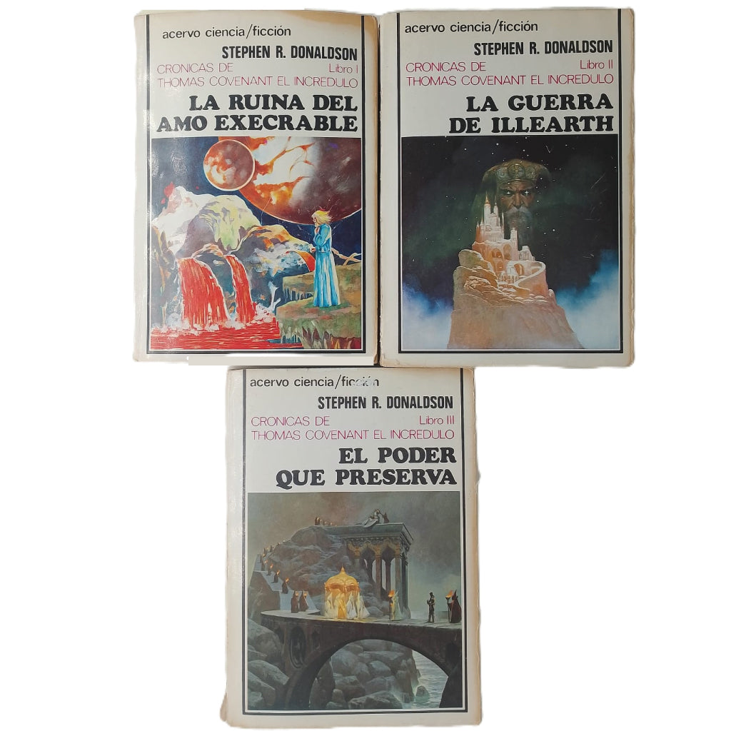CRÓNICAS DE THOMAS COVENANT EL INCRÉDULO. Trilogía. Donaldson, Stephen R.