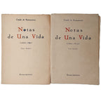 NOTAS DE UNA VIDA. 1868-1901. 1901-1912. Tomo primero y segundo. Conde de Romanones (Dedicado)