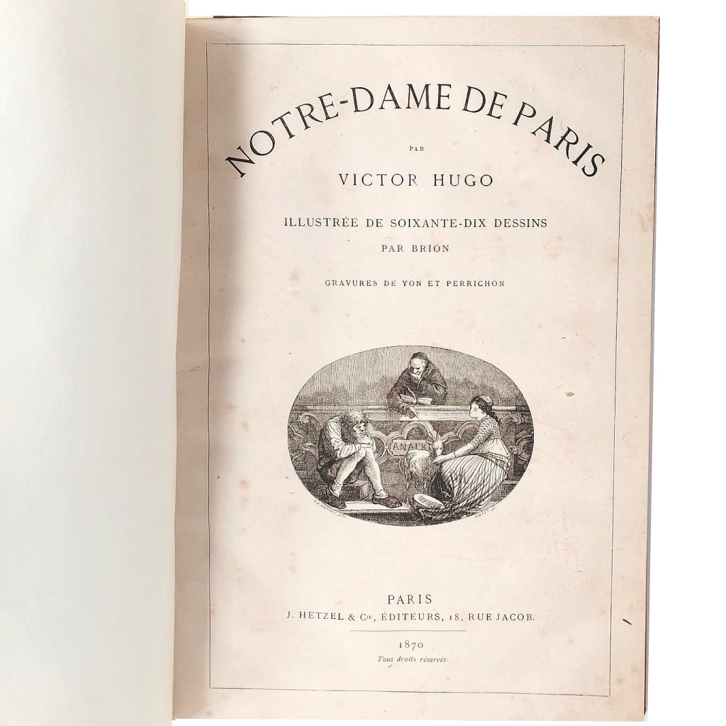 NOTRE- DAME DE PARIS. Victor Hugo (en francés)