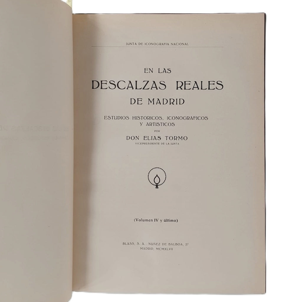 EN LAS DESCALZAS REALES DE MADRID. Tormo, Elías
