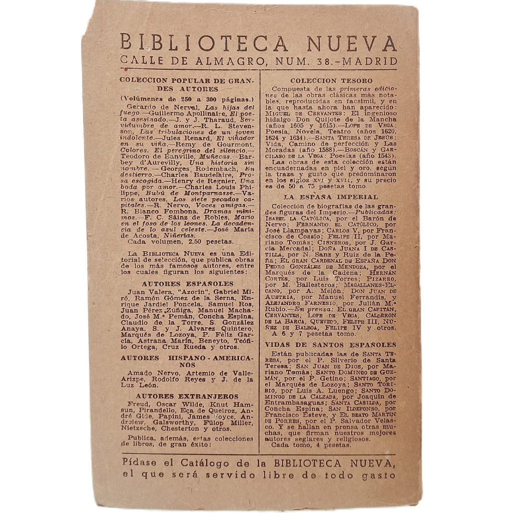 LAS HIJAS DEL FUEGO (Novelas). Nerval, Gerardo de