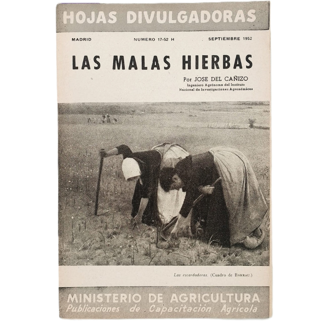 LAS MALAS HIERBAS. Cañizo, José del