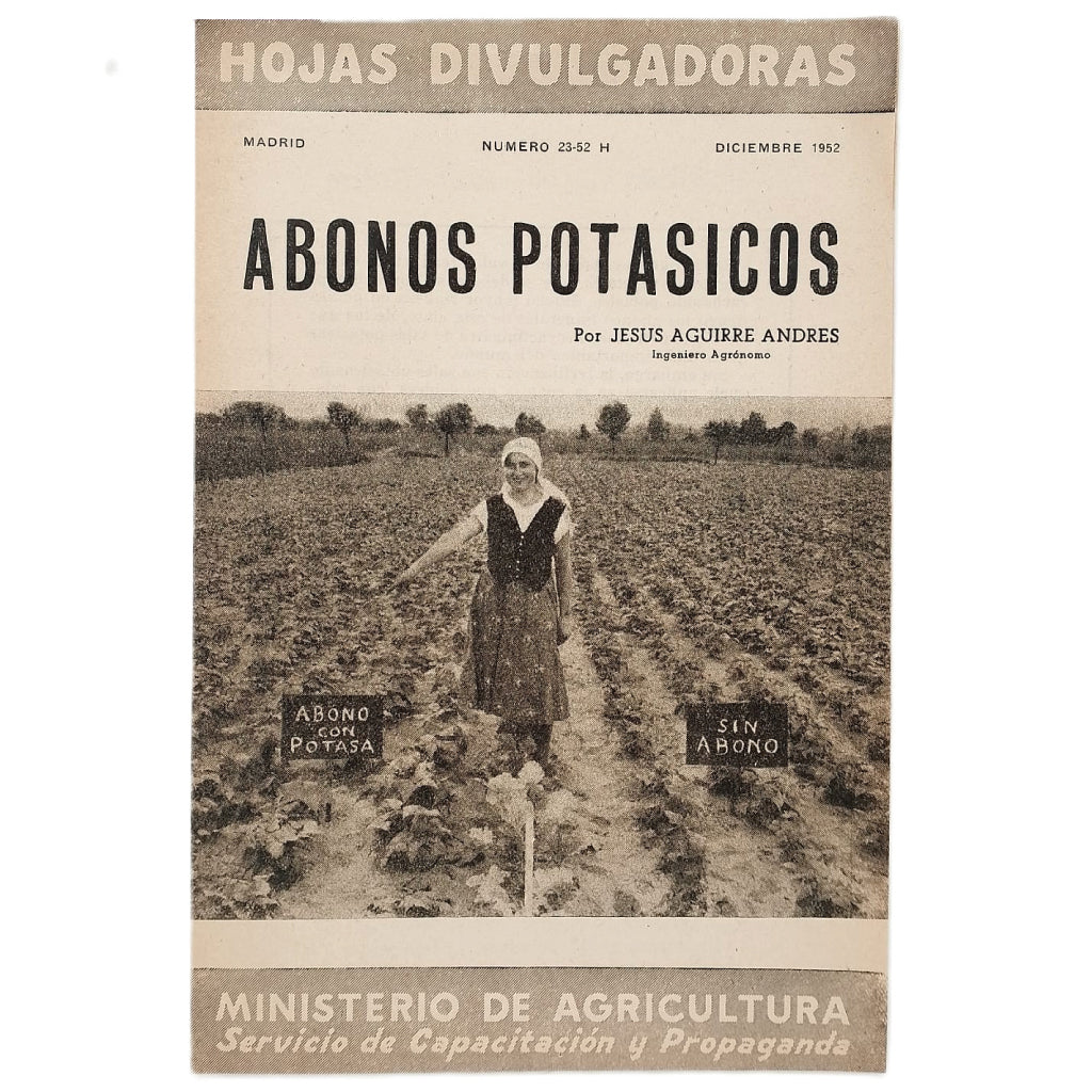 ABONOS POTÁSICOS. Aguirre Andrés, Jesús