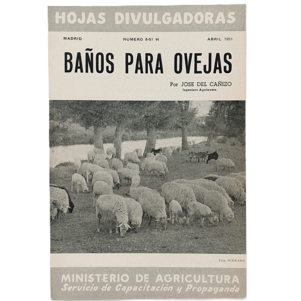 BAÑOS PARA OVEJAS. Cañizo, José del