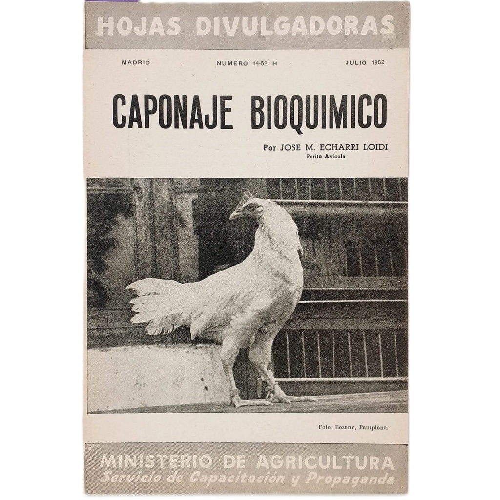 CAPONAJE BIOQUÍMICO. Echarri Loidi, José M.