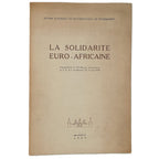 LA SOLIDARITE EURO-AFRICAINE. Varios autores