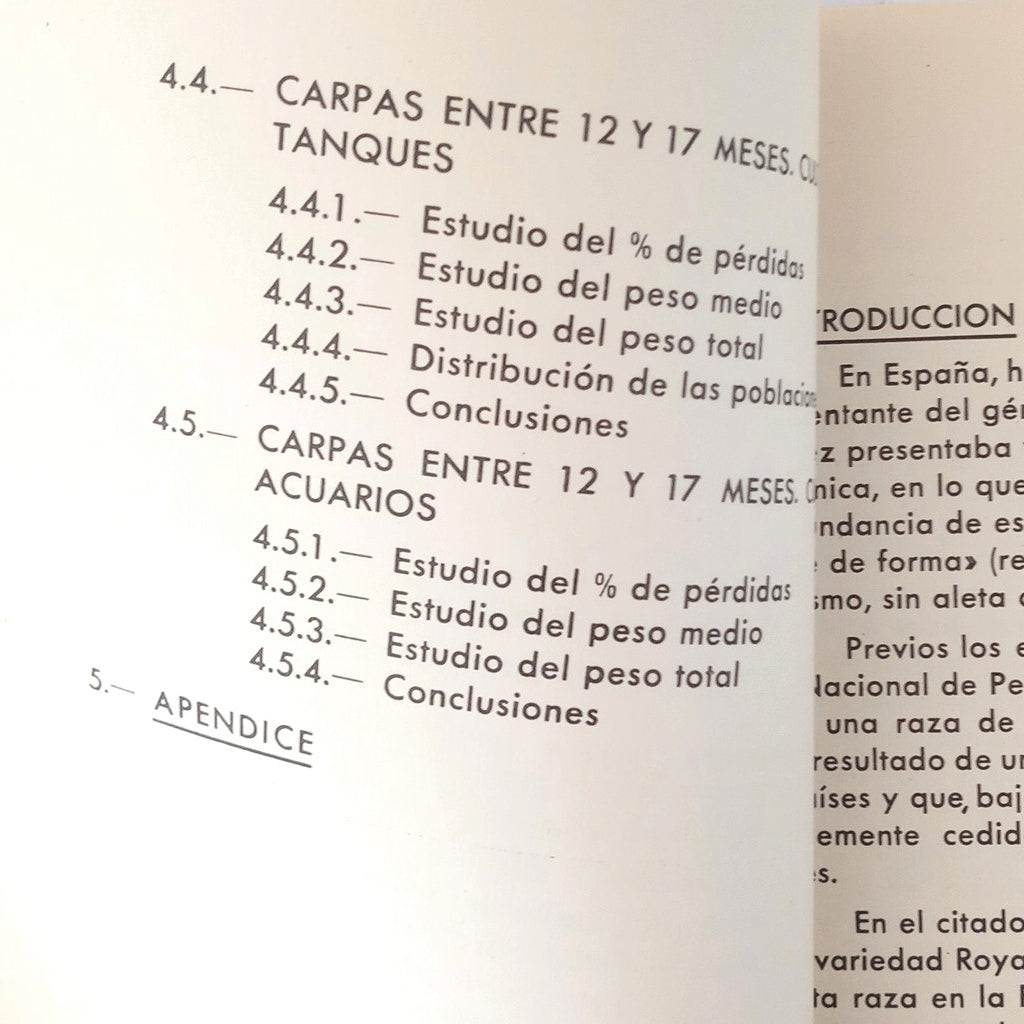 LA CARPA REAL. EXPERIENCIAS DE CULTIVO