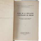 TEORÍA DE LA APLICACIÓN E INVESTIGACIÓN DEL DERECHO. Castán Cobeñas, José