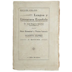 LENGUA Y LITERATURA ESPAÑOLA. Parte Gramatical y Técnica Literaria. Cuarto curso. Rogerio Sánchez, José