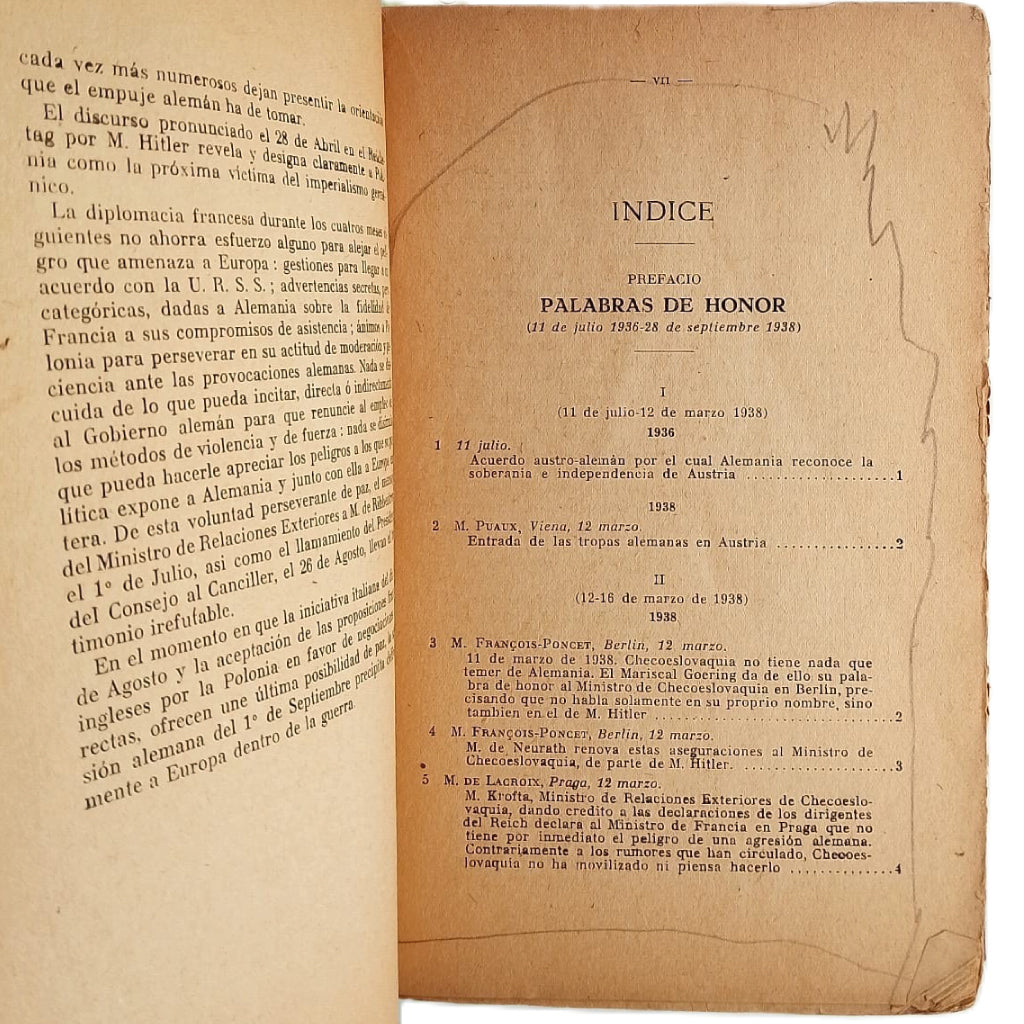 LIBRO AMARILLO FRANCÉS. DOCUMENTOS DIPLOMÁTICOS 1938-1939
