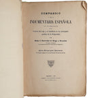 COMPENDIO DE INDUMENTARIA ESPAÑOLA. Diego y González, J. Natividad/ León Salmerón, África