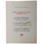 SESIÓN DE APERTURA DEL CURSO ACADÉMICO 1976-77. Instituto de España
