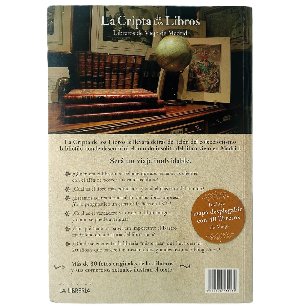 LA CRIPTA DE LOS LIBROS. Libreros de Viejo de Madrid. Besas, Peter