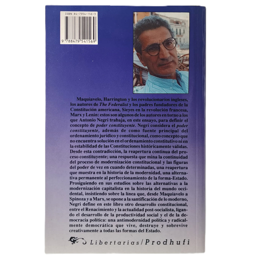 EL PODER CONSTITUYENTE. Ensayo sobre las alternativas de la modernidad. Negri, Antonio
