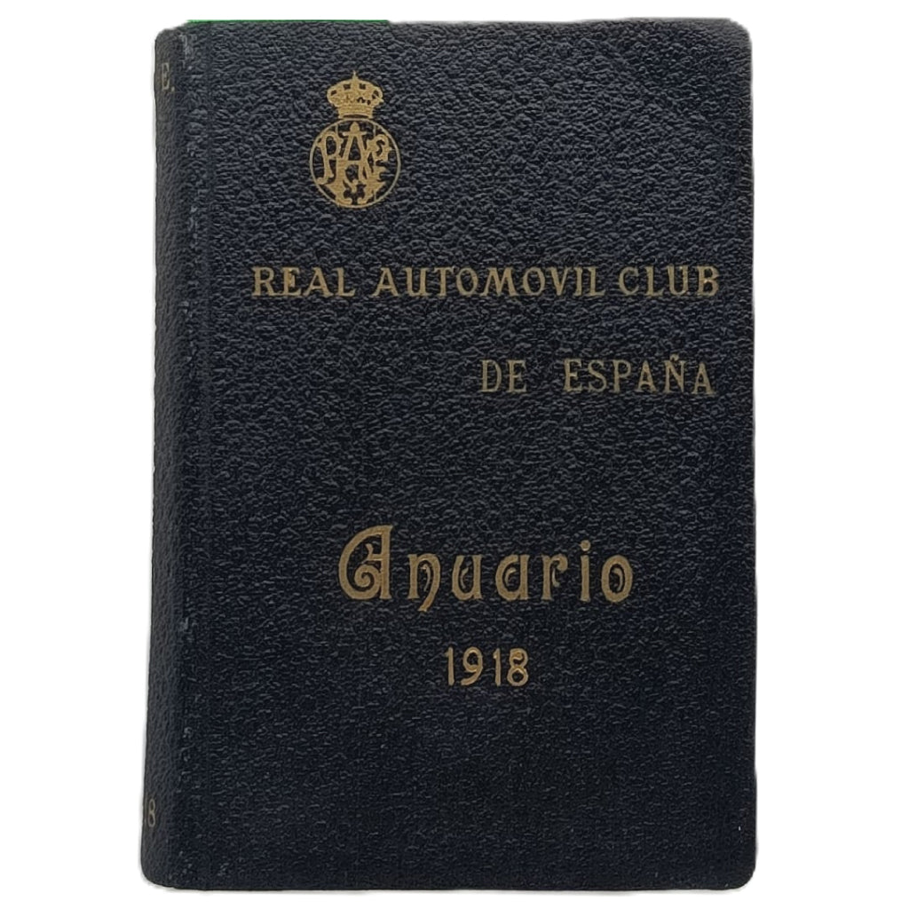 ANUARIO DEL REAL AUTOMÓVIL CLUB DE ESPAÑA 1918
