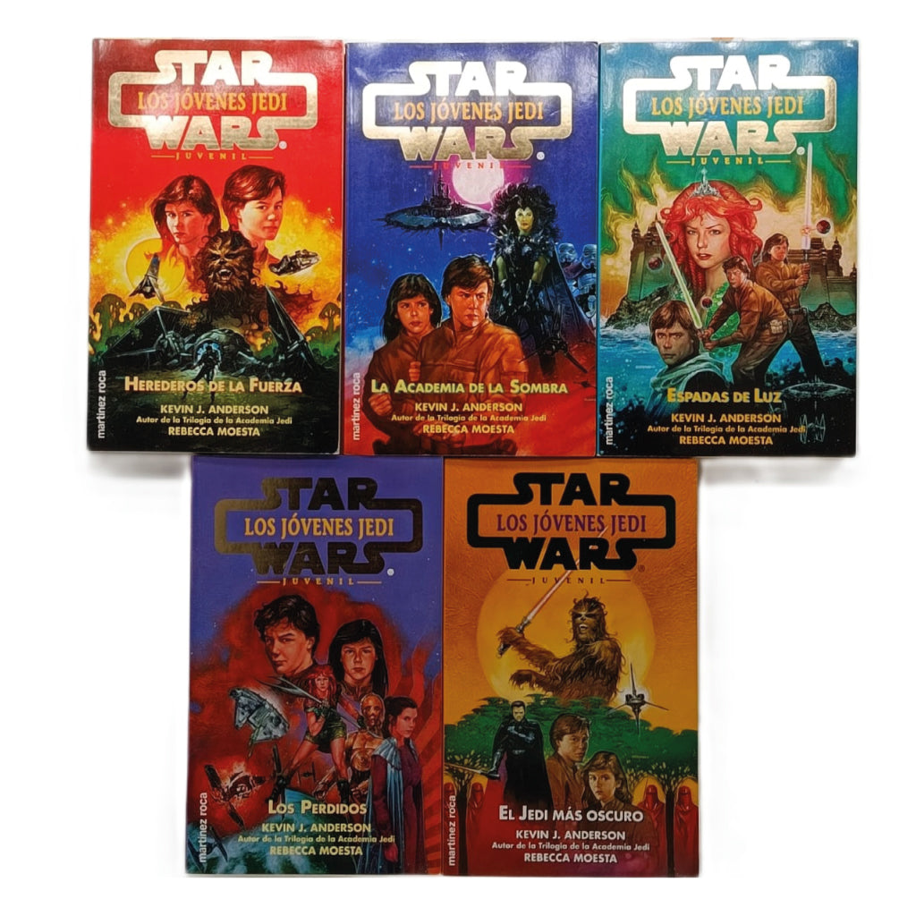 STAR WARS: LOS JÓVENES JEDI. 5 libros (completo). Anderson, Kevin J. / Moesta, Rebecca