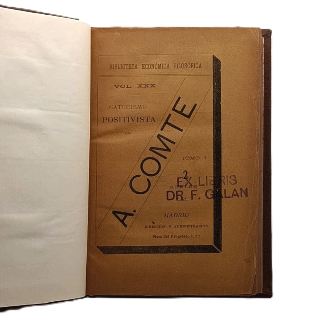 CATECISMO POSITIVISTA. Comte, Augusto